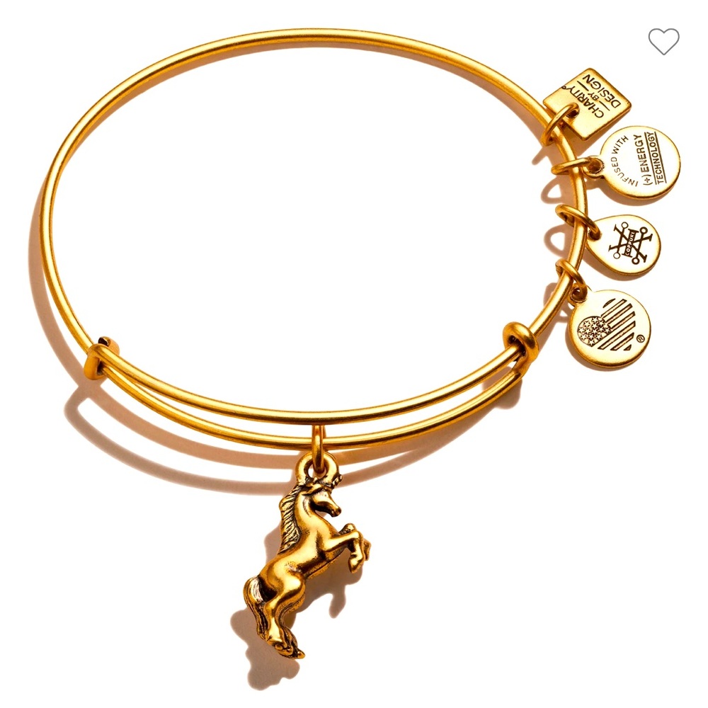Alex and Ani Unicorn Charm Bracelet